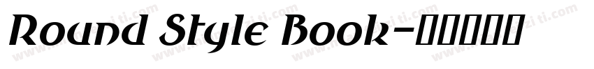 Round Style Book字体转换